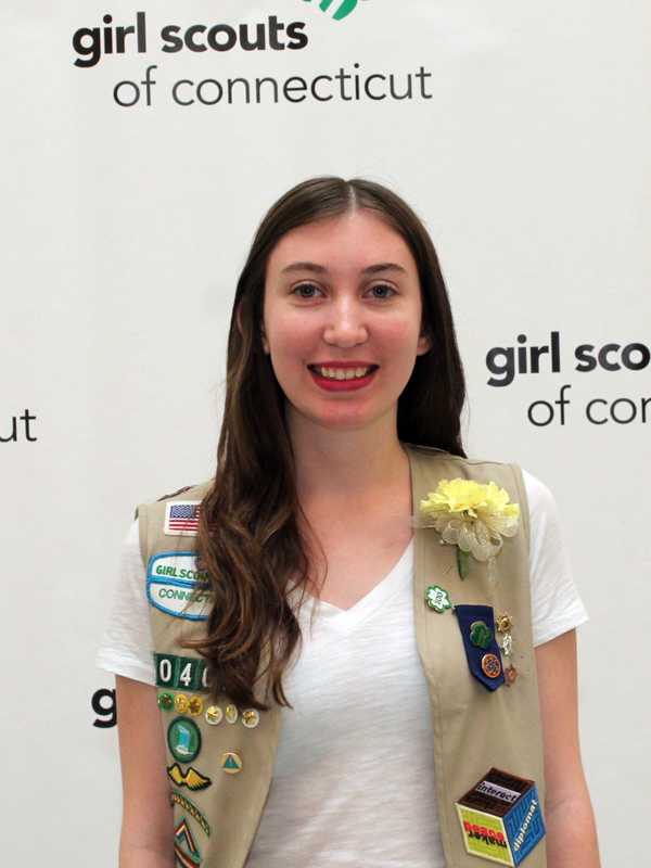 Danbury Girl Scout Earns Gold Award For Making Trail Map Kiosks At Richter