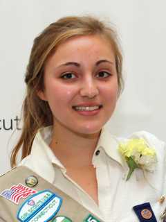 Darien Girl Scout Earns Gold Award For Creating Safe Area For Kids At DVCC