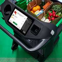 <p>Amazon Fresh dash cart.</p>