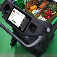 <p>Amazon Fresh dash cart</p>