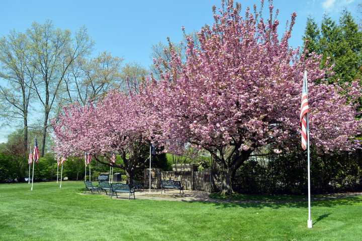 Members of the Scarsdale American Legion Post 52 have created a Memorial Garden on Mamaroneck Road.