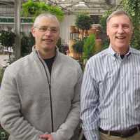 <p>Brothers Steve and Pat Adams of Adams Fairacre Farms, with their father and second generation owner, Don.</p>