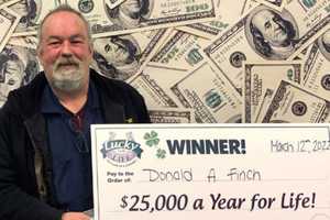 Connecticut Man Claims '$25,000 A Year For Life' Lottery Prize