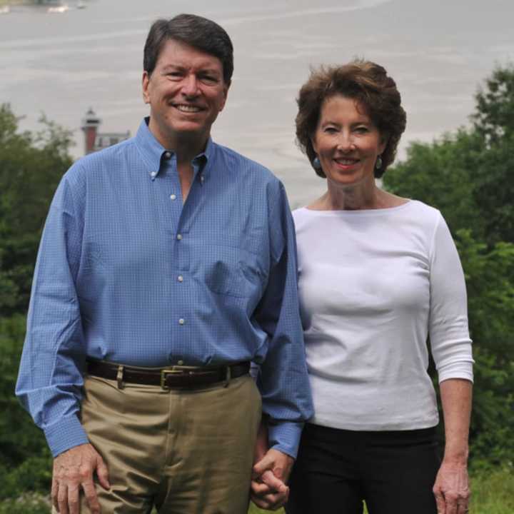 Republican congressional candidate John Faso with his wife, Mary Frances.