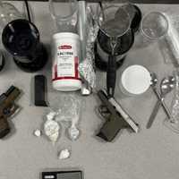 <p>Some of the seized items from the investigation.</p>