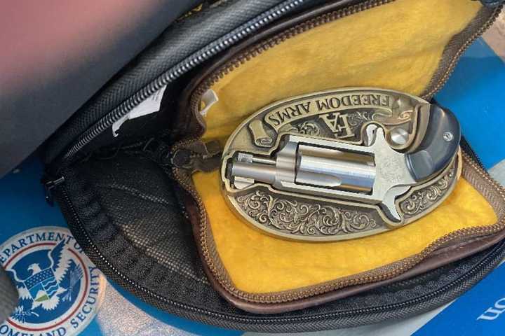 It's The Old Gun In The Belt Buckle Trick: Ridgefield Park Man Nabbed At Newark Airport