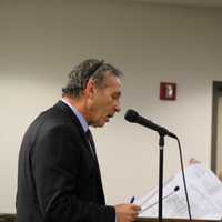 <p>Gary Cohen, attorney for Prime Developers of New Jersey, addresses the zoning board.</p>