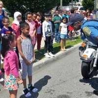 <p>Highlights included a visit from the Englewood police motorcycle unit.</p>