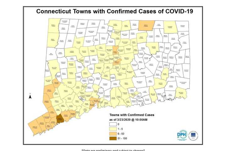 COVID-19: These 12 Towns Have The Most Cases In Fairfield, Litchfield Counties