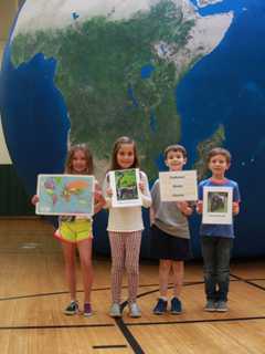 Students At Holmes School In Darien Celebrate Earth Week With Balloon, Show