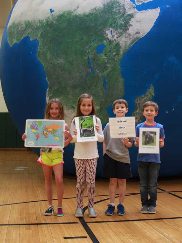Students At Holmes School In Darien Celebrate Earth Week With Balloon, Show