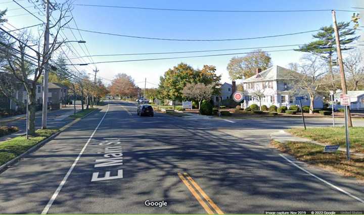 East Main Street near Prospect Place in Riverhead