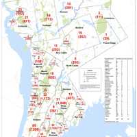 <p>The breakdown of COVID-19 cases in Westchester as of Monday, July 13.</p>