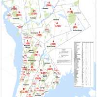 <p>The latest breakdown of COVID-19 cases in Westchester County.</p>