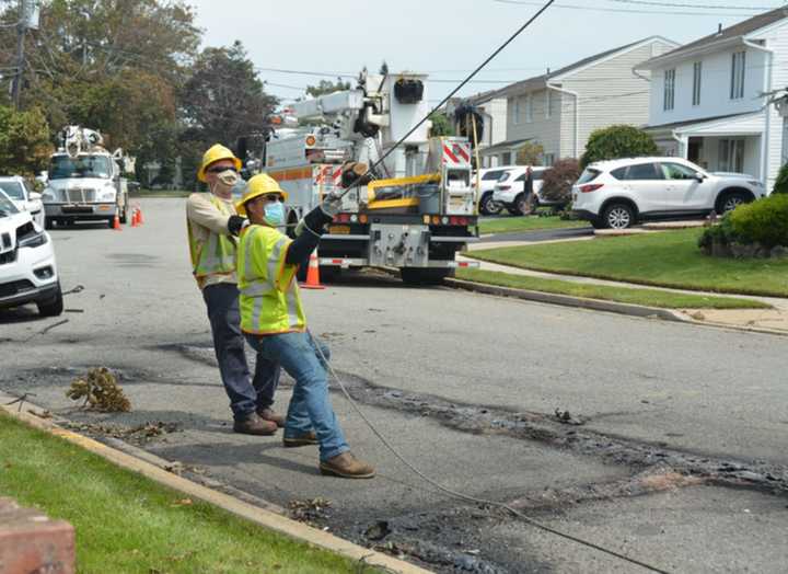 PSEG Long Island said it has opened six customer outreach centers, starting Sunday, Aug. 9, and extended restoration times as thousands of Long Islanders remain without power five days after Tropical Storm Isaias barreled through the region.