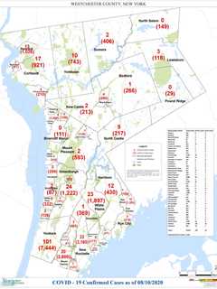 COVID-19: Here's Latest Breakdown Of Westchester Cases By Municipality