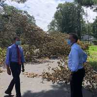 'I'm Going To Hold Eversource's Feet To The Fire,' Says Lamont Who Tours Danbury, Westport