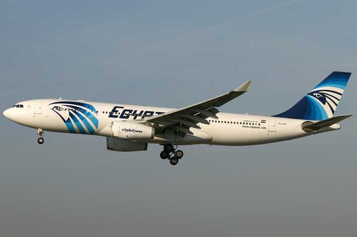 An EgyptAir jet.