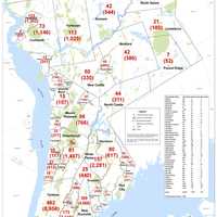 <p>The breakdown of COVID-19 cases in Westchester as of Monday, Nov. 16.</p>