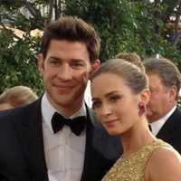 <p>John Krasinski and Emily Blunt</p>