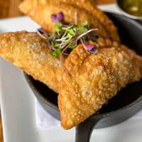 <p>Barrel &amp; Brew empanadas</p>