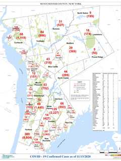 COVID-19: Here's Latest Rundown Of Westchester Cases By Location