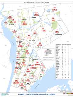 COVID-19: Here's Latest Rundown Of Westchester Cases By Community