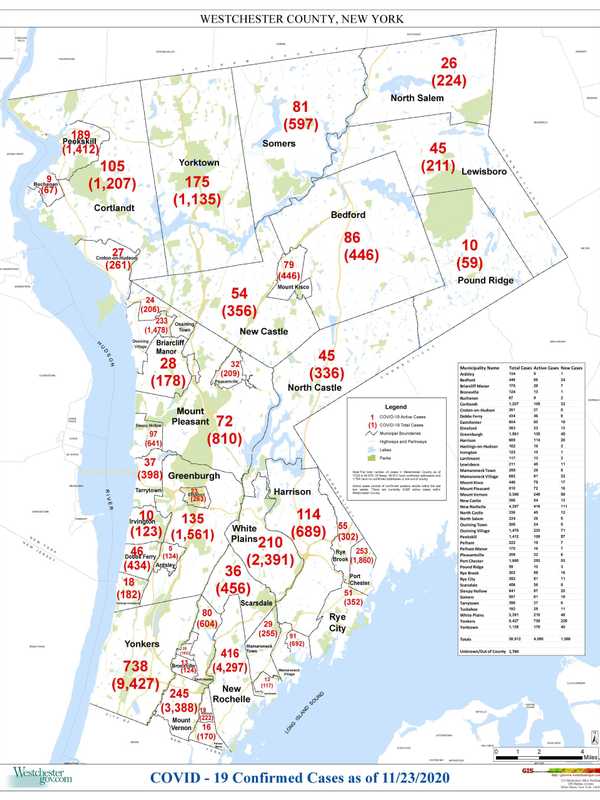 COVID-19: 'The Numbers Are Not Good,' Latimer Says; Breakdown Of Westchester Cases By Community