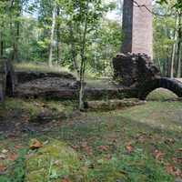 <p>Only the ruins remain of the 19th century glassworks.</p>