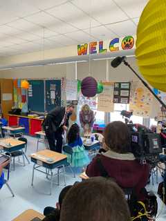 First Lady Tours Elementary School In Meriden With New Education Secretary