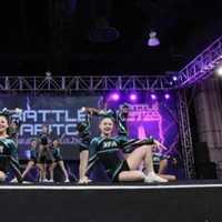 <p>Explosion, a cheerleading team made up of girls from Westchester, Putnam and Fairfield counties, performs at a competition in Washington, D.C.</p>