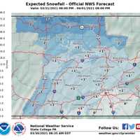 National Weather Service Forecasts Snow This Week In PA