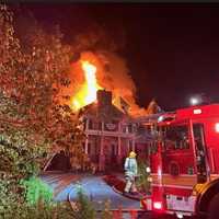 <p>The fire was reported on Rosecroft Road in Rockville</p>