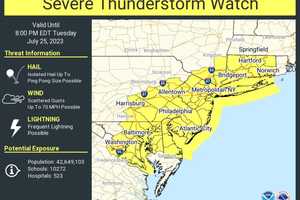 Severe Thunderstorm Watch In Effect For New Haven County