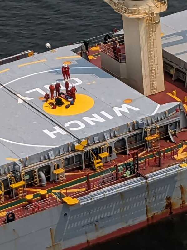 Maryland State Police Airlift Injured Cargo Ship Worker From Chesapeake Bay To Trauma Center
