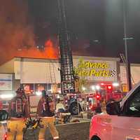 <p>The scene of Tuesday night&#x27;s fire in Baltimore County.</p>