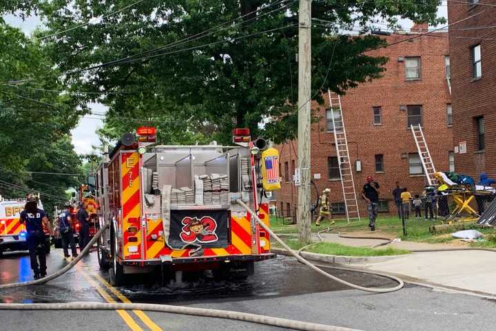 Residents Displaced By Southeast DC Apartment Fire (PHOTOS)