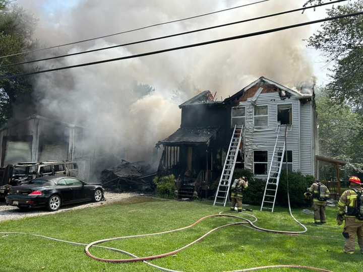 The Cedar Road fire in Pasadena