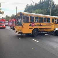 <p>The scene of the crash in Montgomery County</p>