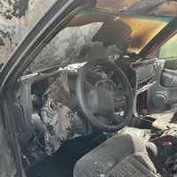 <p>The SUV was destroyed by fire on Monday afternoon.</p>