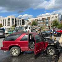 Truck Destroyed By Engine Fire Outside Maryland Community Center (PHOTOS)