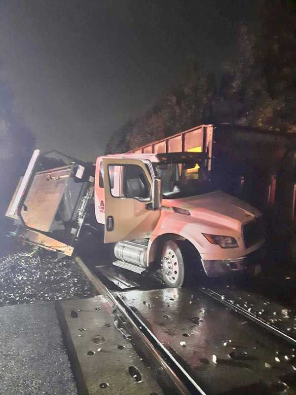 Freight Train Crashes Into Stalled Tow Truck In Silver Spring; No Injuries Reported