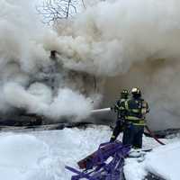 <p>Motty&#x27;s Supermarket fire in Monsey.</p>