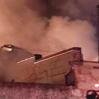 <p>The scene of the fire at a Lebanon County Recycling Center.</p>