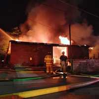 <p>Scene of the fire in Lebanon County.</p>