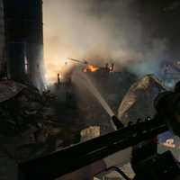 <p>Bethel Township barn fire.</p>