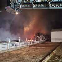 <p>Bethel Township barn fire.</p>