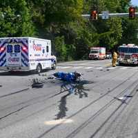 <p>Fatal motorcycle crash at Stone Mill Plaza in Lancaster.</p>