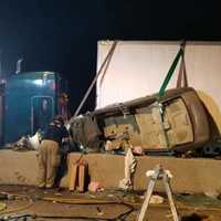 Driver Pinned Between Tractor-Trailer, Jersey Barrier On I-83, Authorities Say