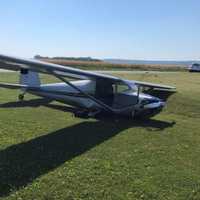 <p>The airplane that crashed at Reigle Airport</p>